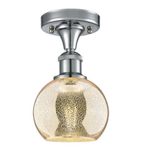 Ballston Semi-Flush Mount White Chrome