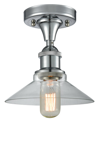 Ballston Semi-Flush Mount White Cast Brass