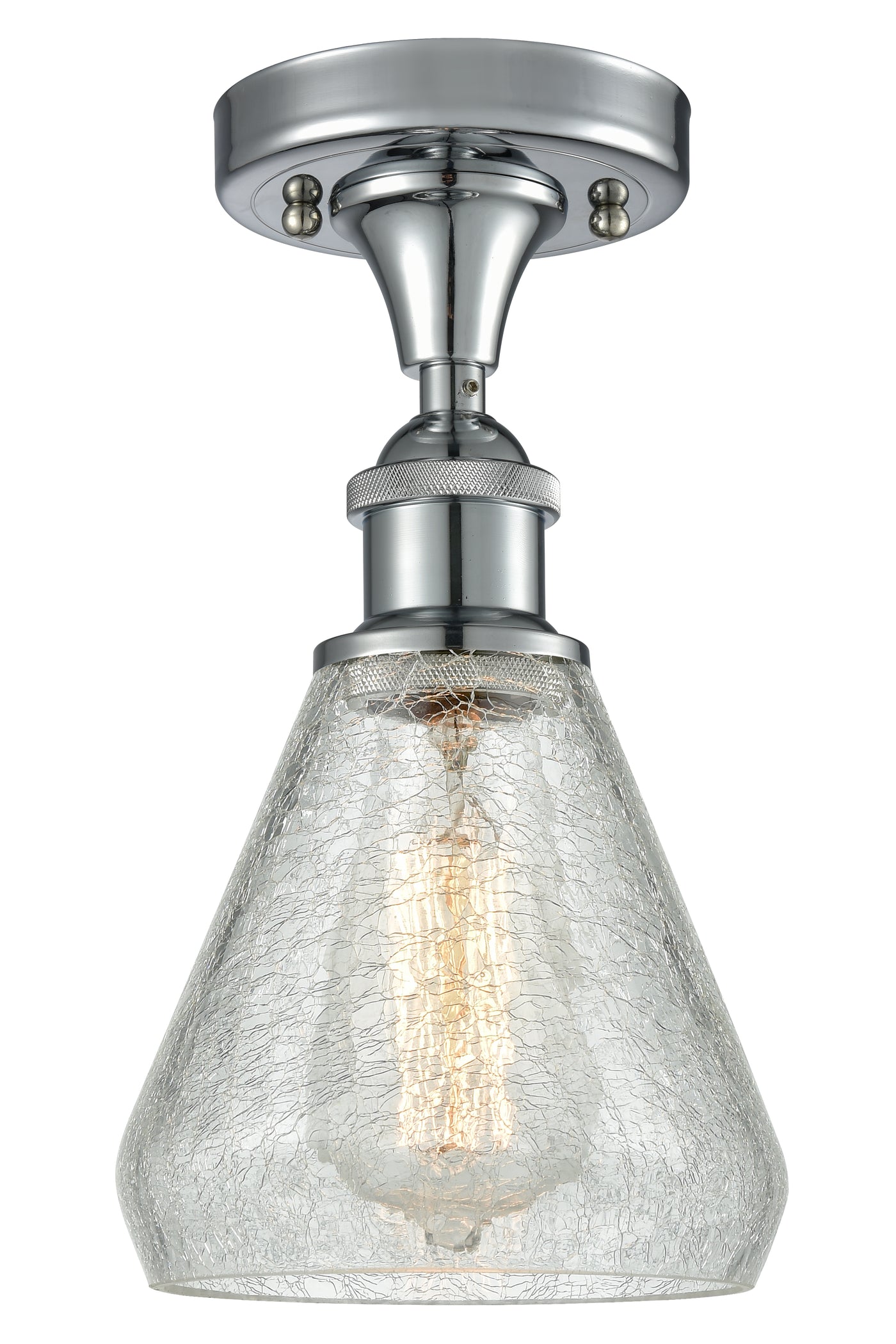Ballston Semi-Flush Mount White Finish
