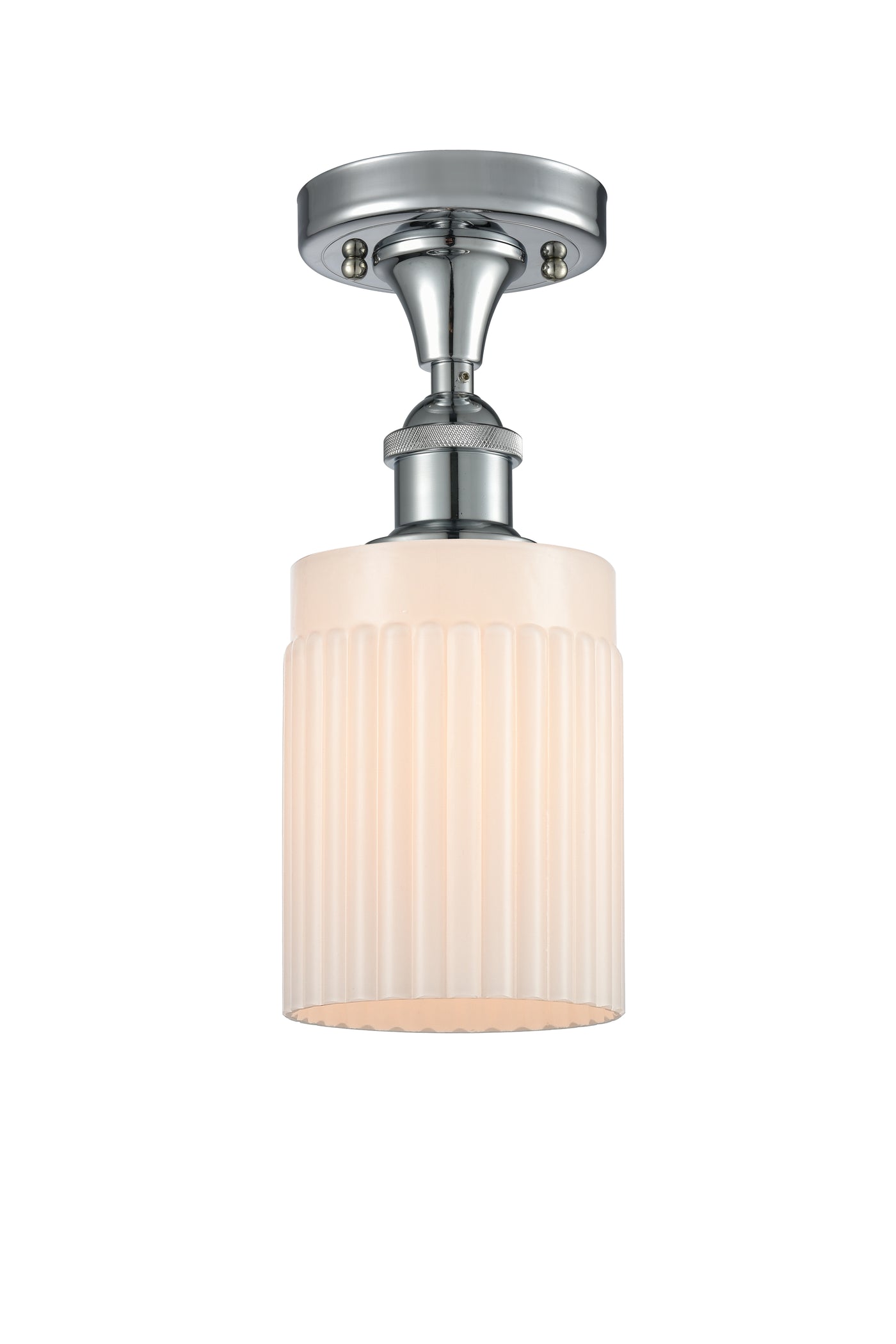 Ballston Semi-Flush Mount White Chrome