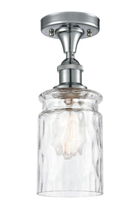 Ballston Semi-Flush Mount White Chrome