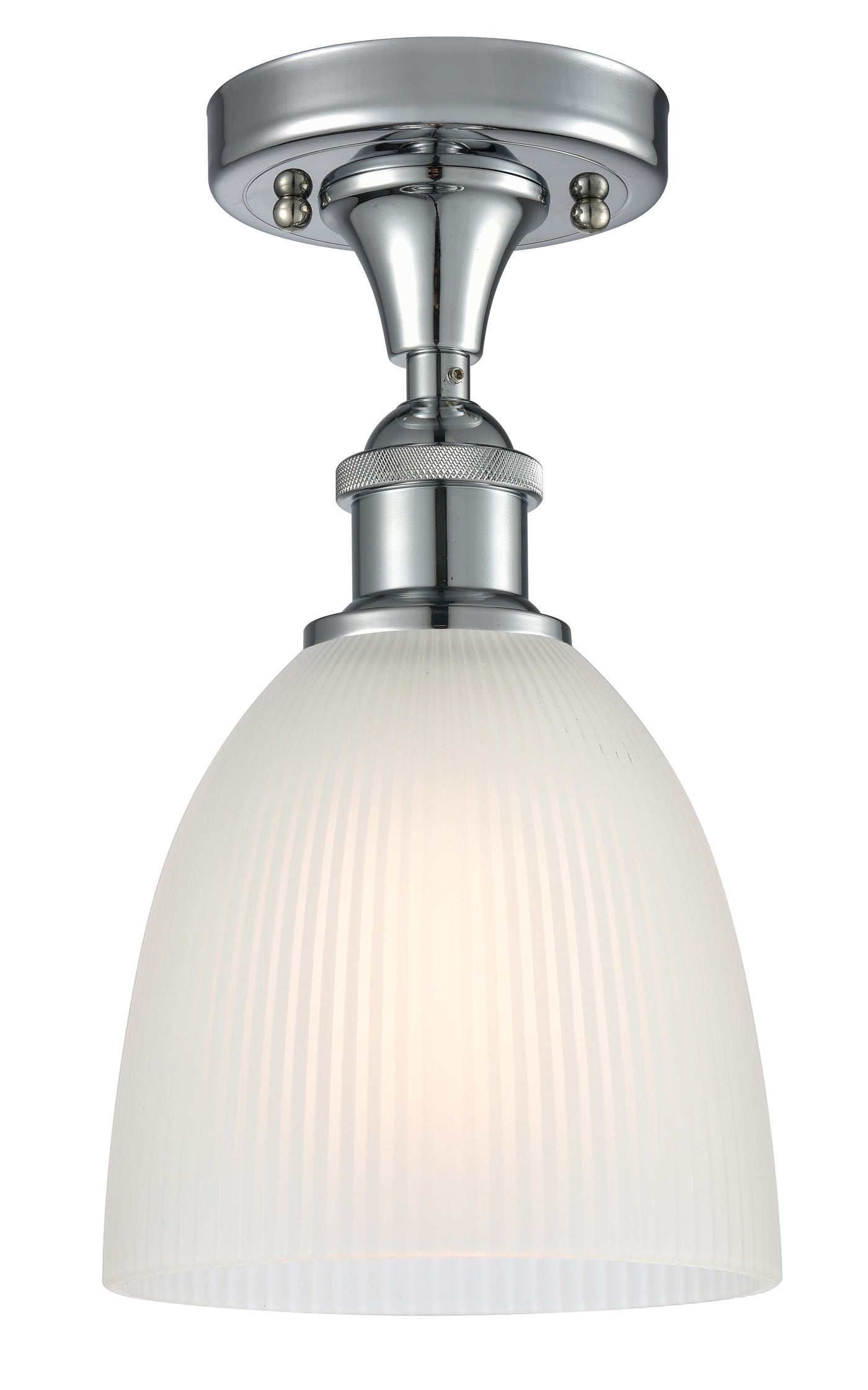 Ballston Semi-Flush Mount White Polished