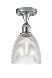Ballston Semi-Flush Mount White Polished
