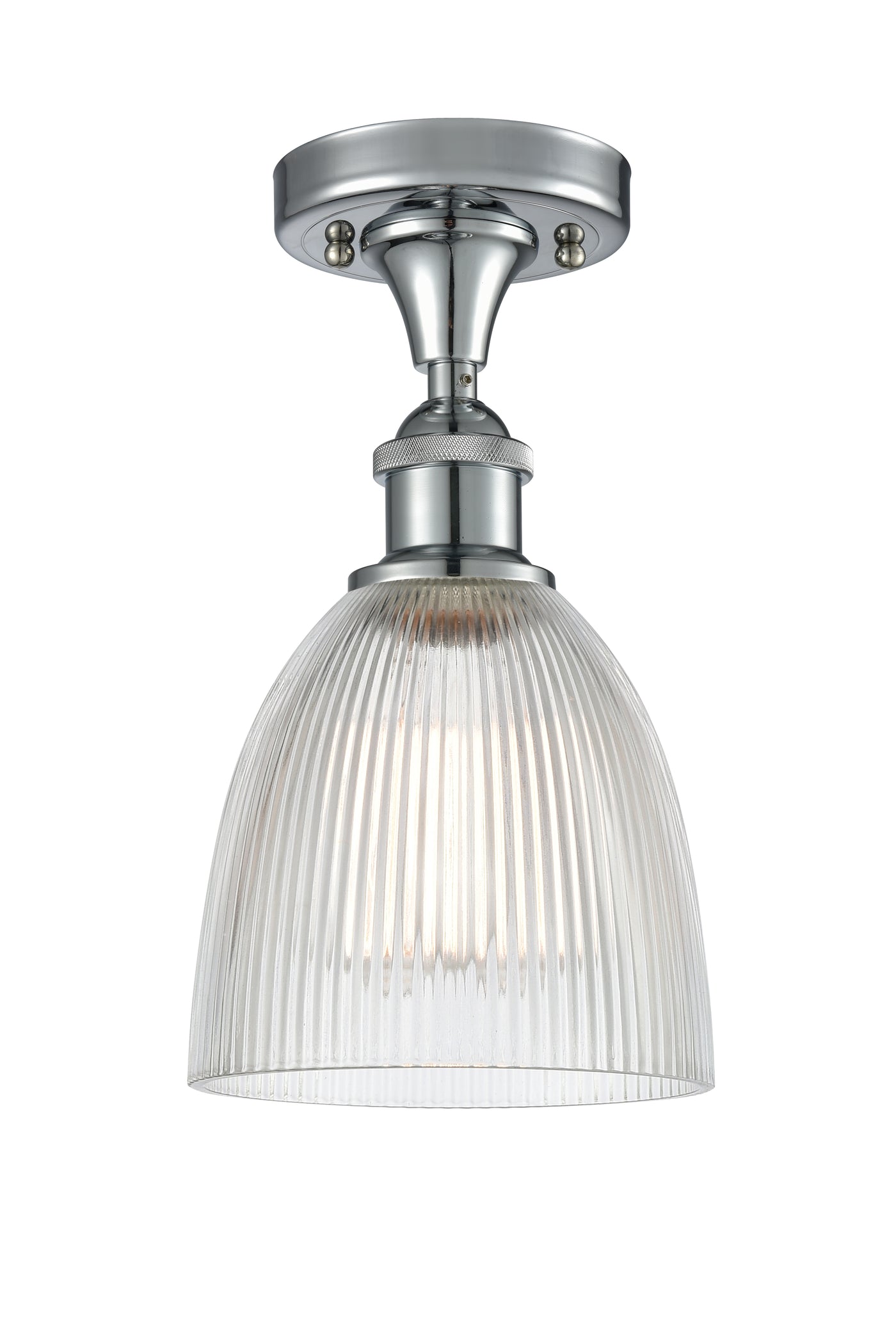 Ballston Semi-Flush Mount White Chrome