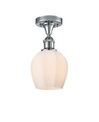 Ballston Semi-Flush Mount White Chrome