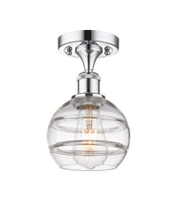 Ballston Semi-Flush Mount White Glass