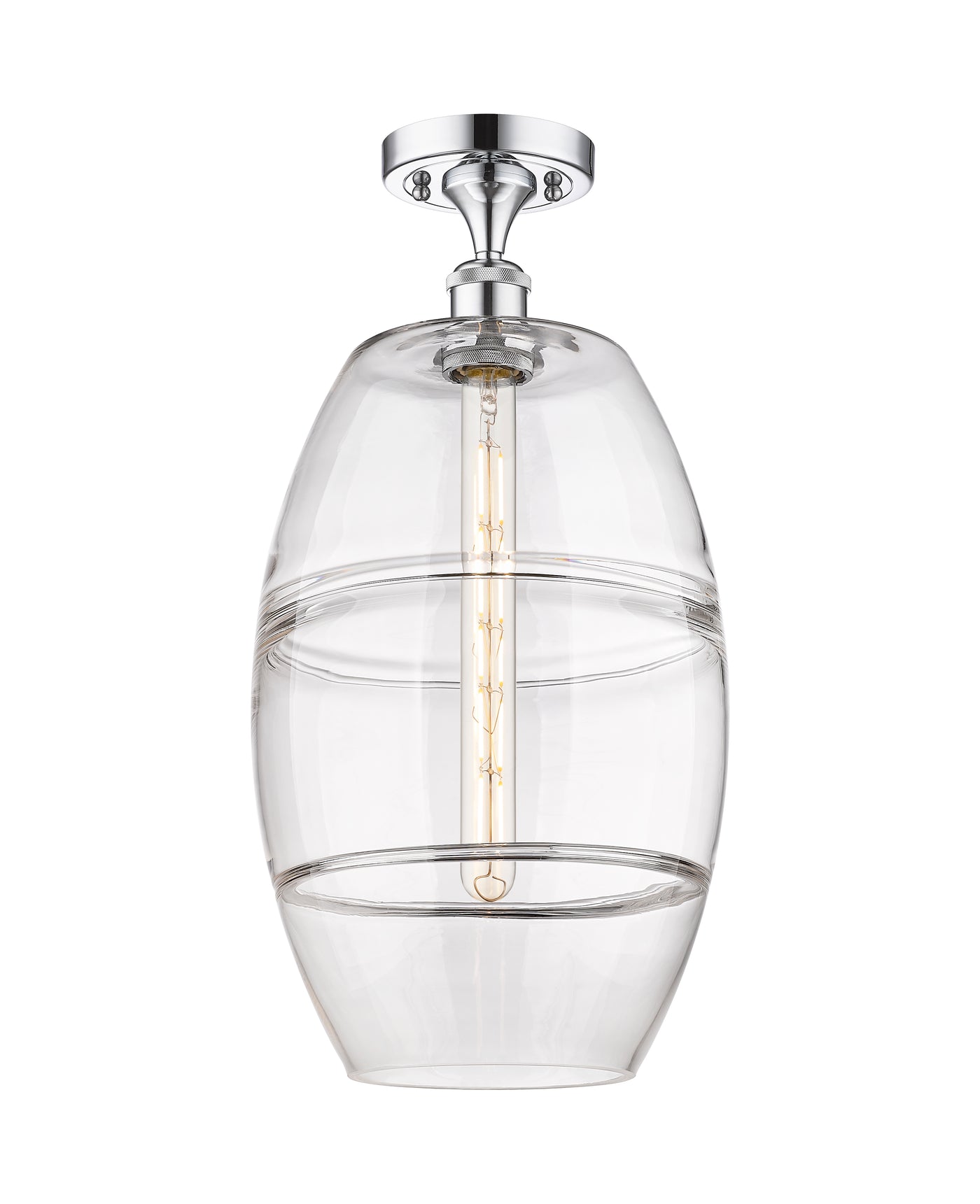 Ballston Semi-Flush Mount Cast Brass