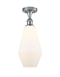 Ballston Semi-Flush Mount White Chrome
