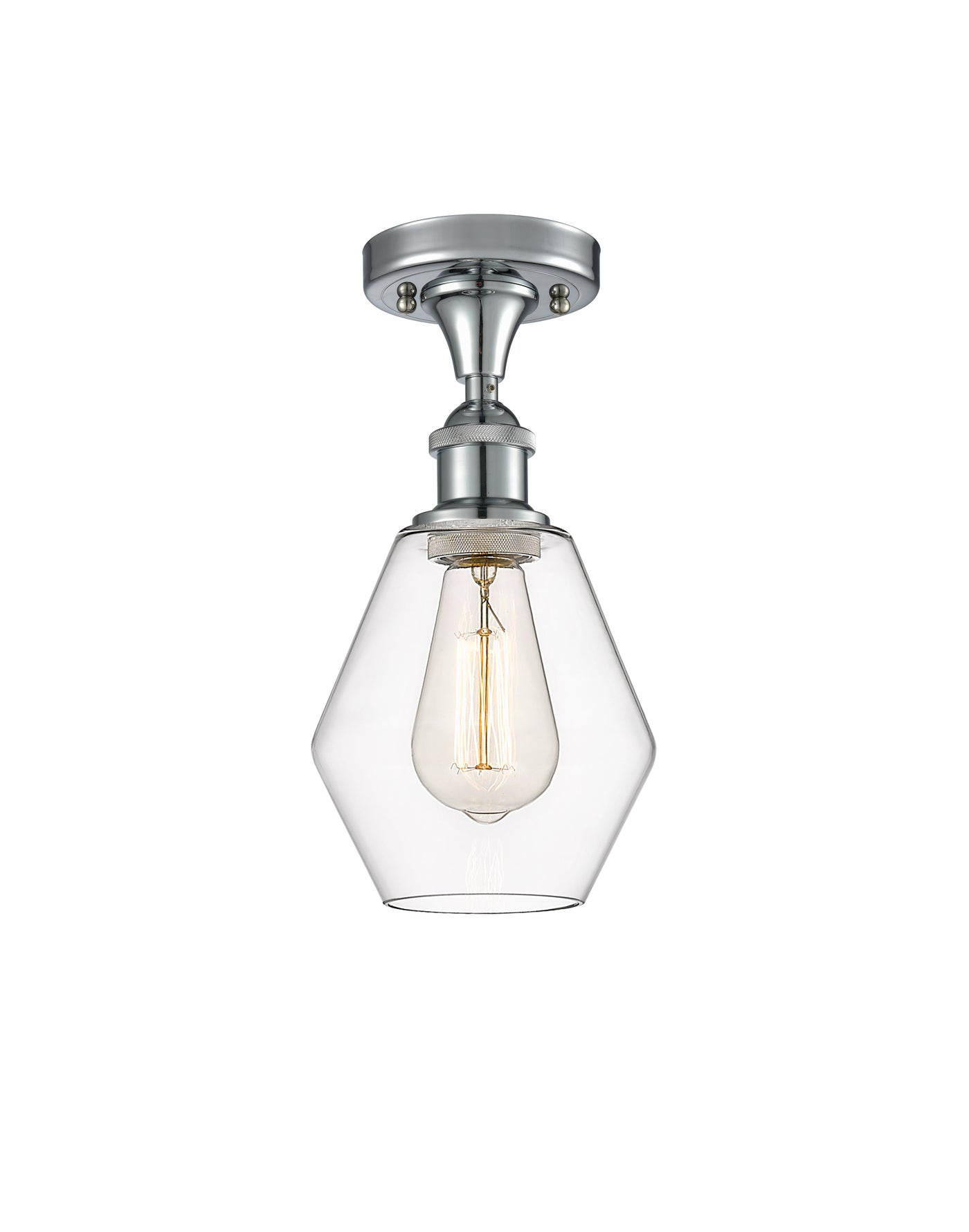 Ballston Semi-Flush Mount 12 Inch Chrome
