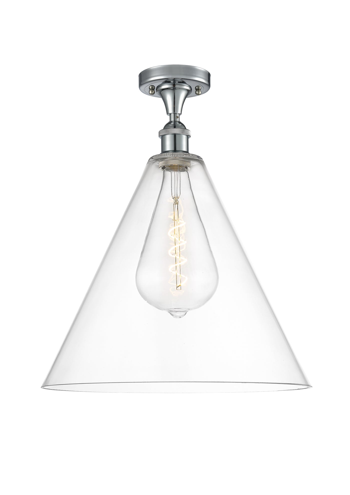 Ballston Semi-Flush Mount Polished Chrome