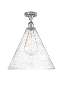 Ballston Semi-Flush Mount White Chrome