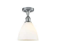 Ballston Semi-Flush Mount Cast Brass Chrome