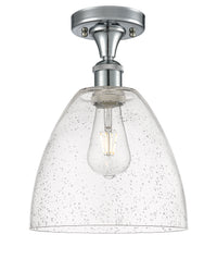 Ballston Semi-Flush Mount Cast Brass White