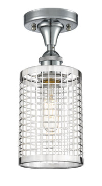 Ballston Semi-Flush Mount Polished Nickel