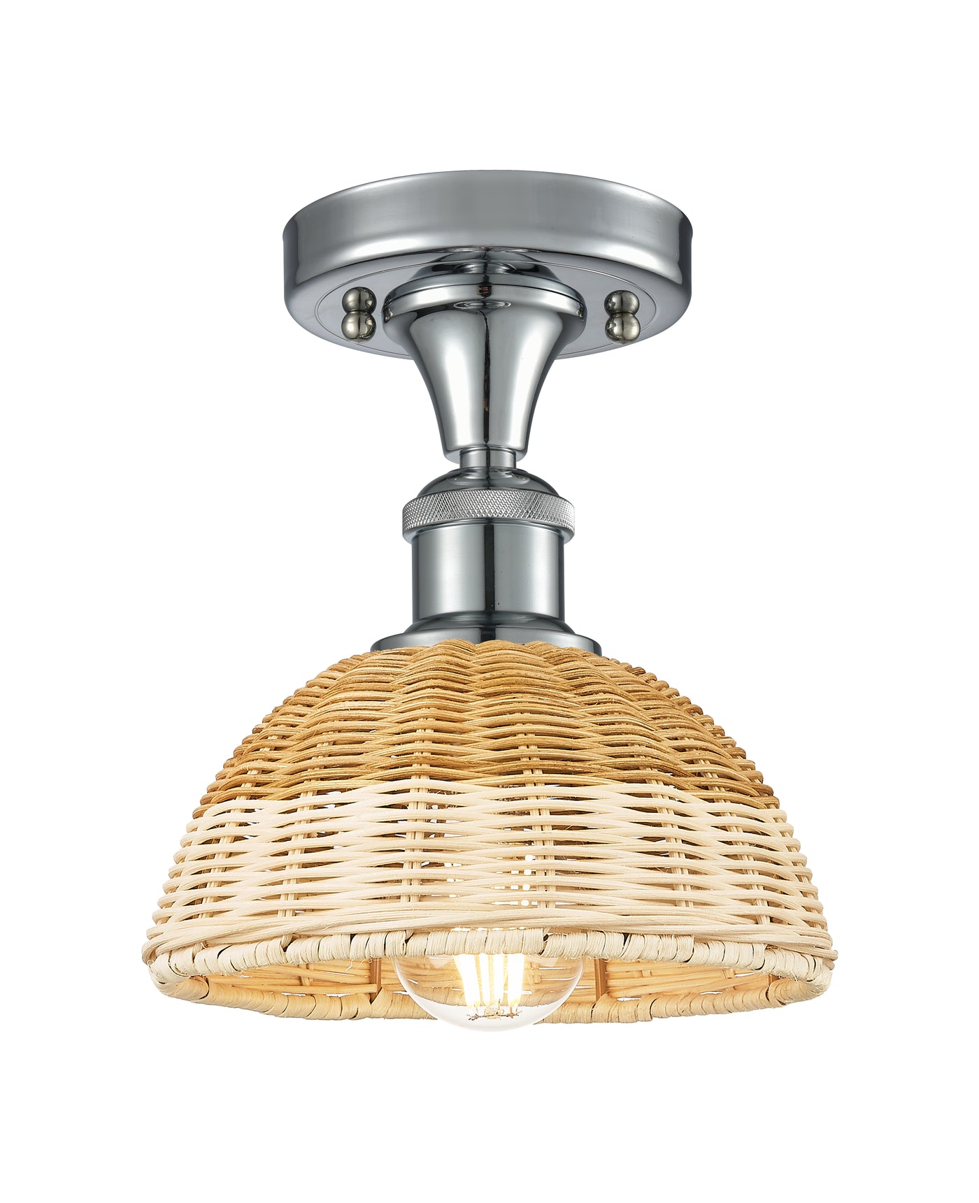 Ballston Semi-Flush Mount Brushed Satin Nickel