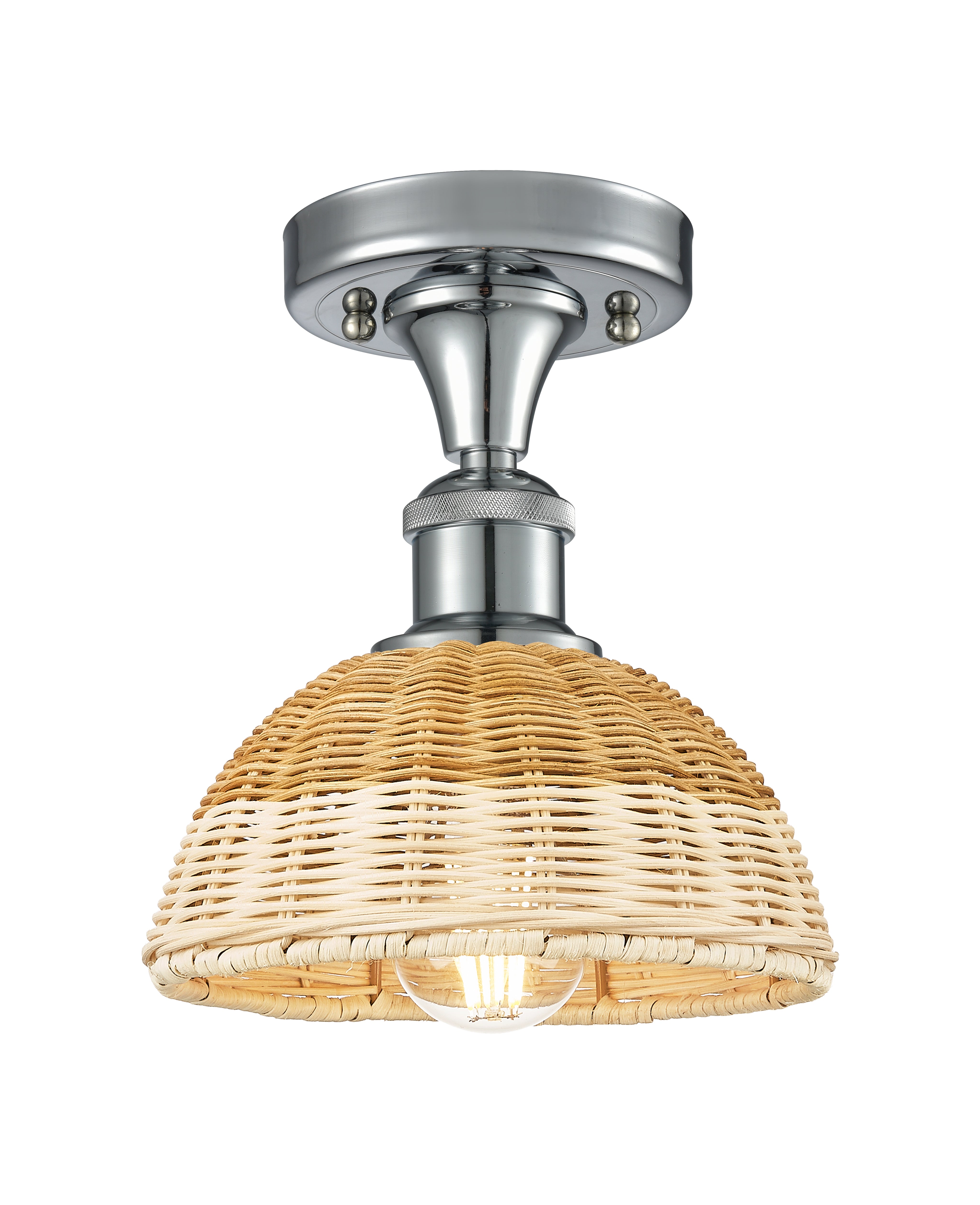 Ballston Semi-Flush Mount Brushed Satin Nickel