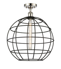 Ballston Semi-Flush Mount Satin Nickel