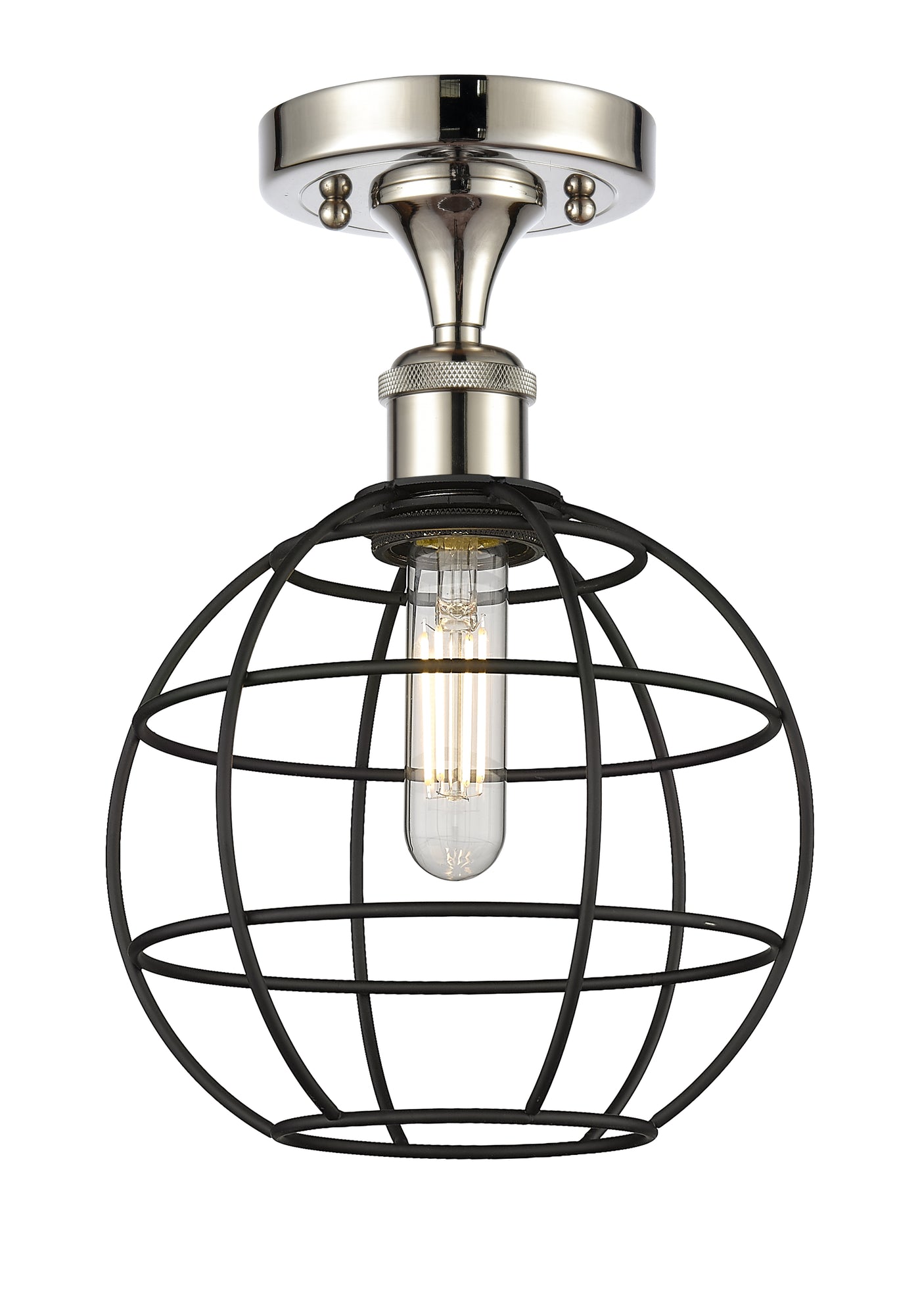 Ballston Semi-Flush Mount Brushed Satin Nickel