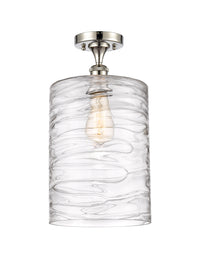 Ballston Semi-Flush Mount White Chrome