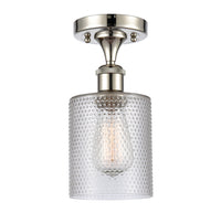 Ballston Semi-Flush Mount White Chrome