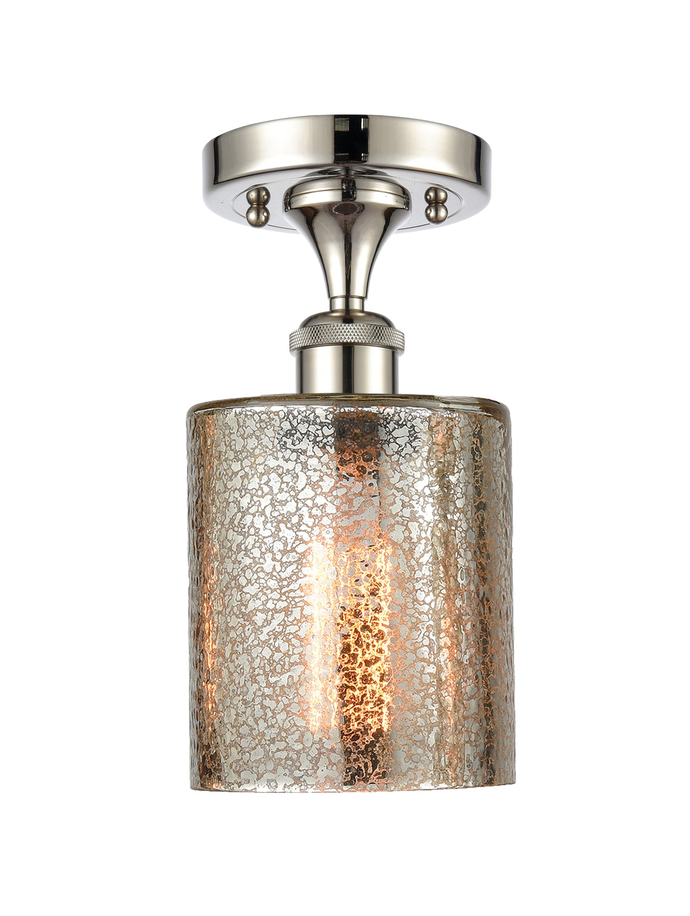 Ballston Semi-Flush Mount White Chrome
