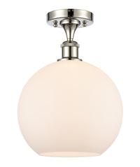 Ballston Semi-Flush Mount White Chrome