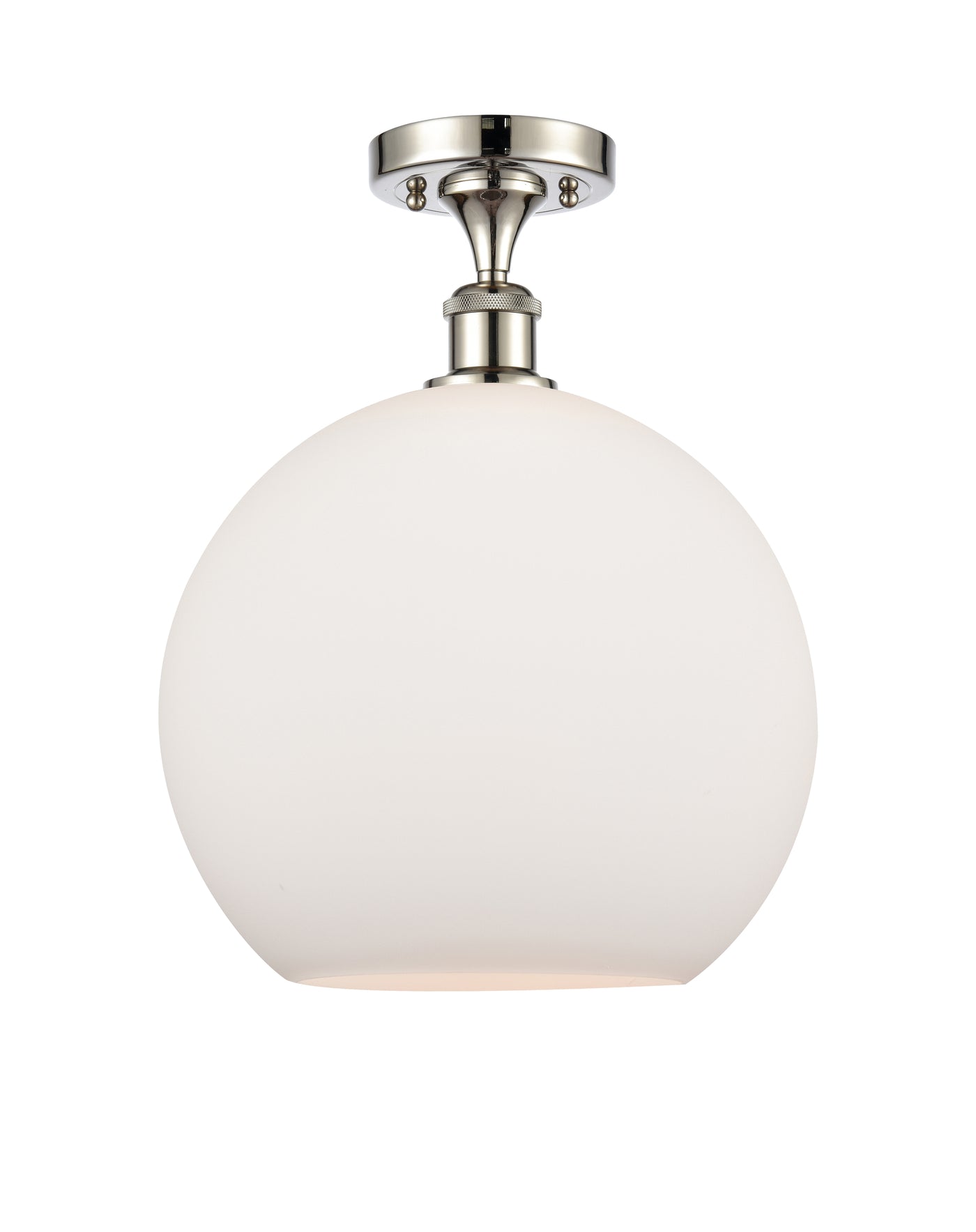 Ballston Semi-Flush Mount White Chrome