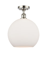 Ballston Semi-Flush Mount White Chrome