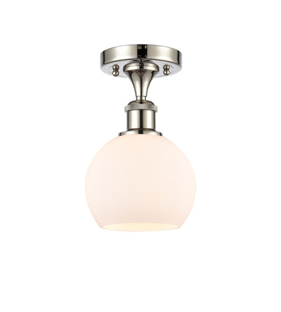 Ballston Semi-Flush Mount White Chrome