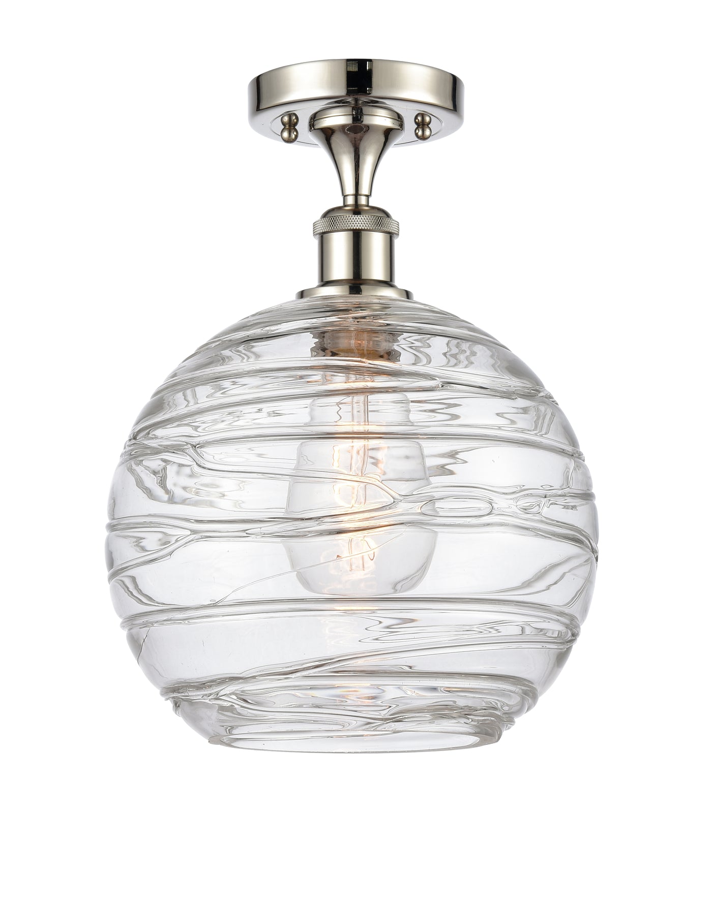 Ballston Semi-Flush Mount White Finish