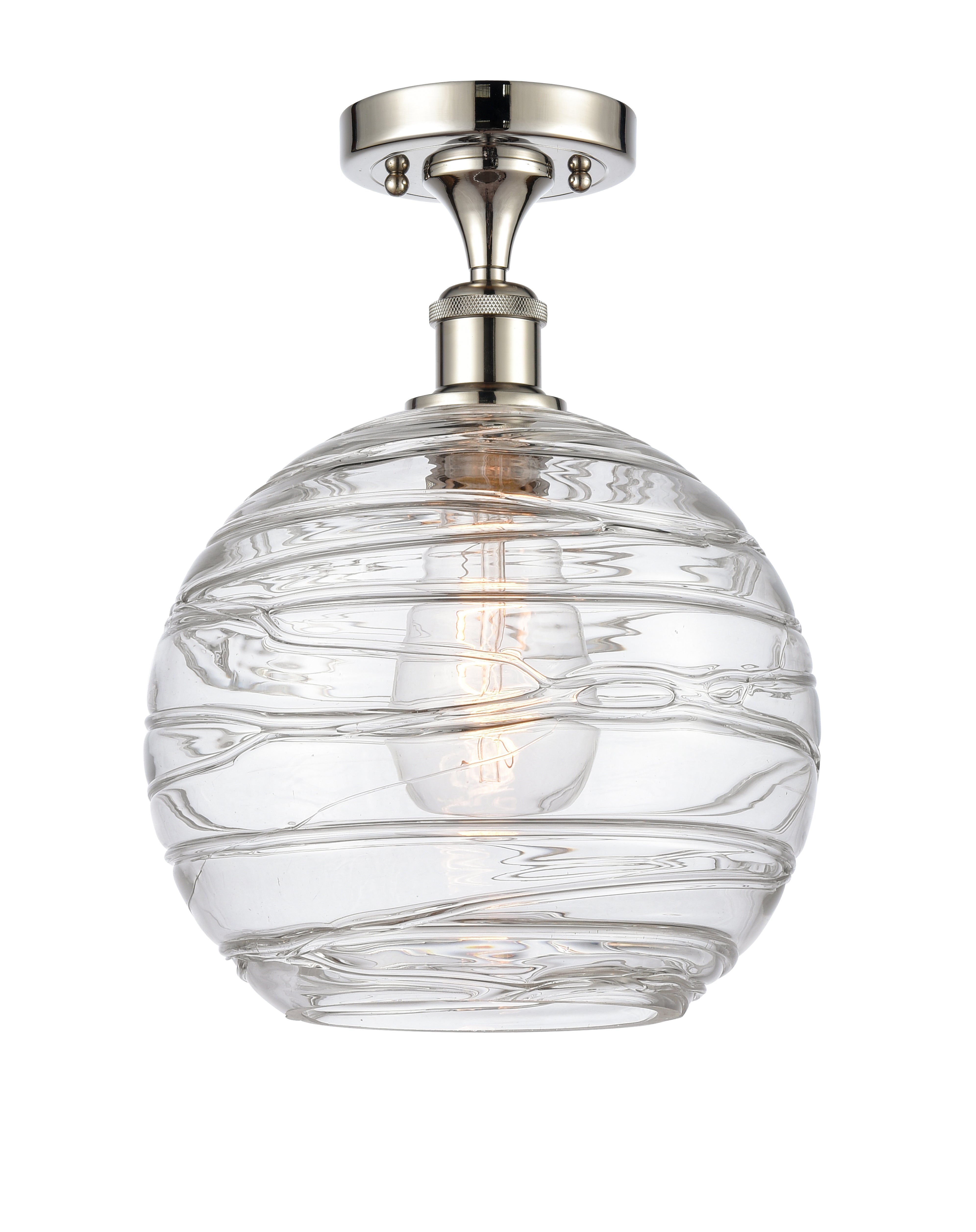 Ballston Semi-Flush Mount White Finish