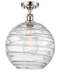 Ballston Semi-Flush Mount Chrome White