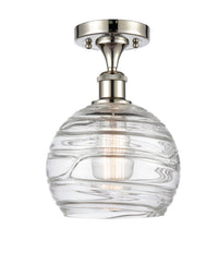 Ballston Semi-Flush Mount White Chrome