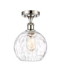 Ballston Semi-Flush Mount White Chrome