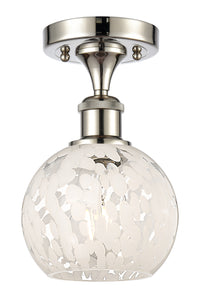 Ballston Semi-Flush Mount White Polished