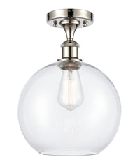 Ballston Semi-Flush Mount White Chrome
