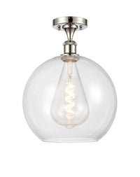 Ballston Semi-Flush Mount White Chrome