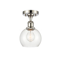 Ballston Semi-Flush Mount White Chrome