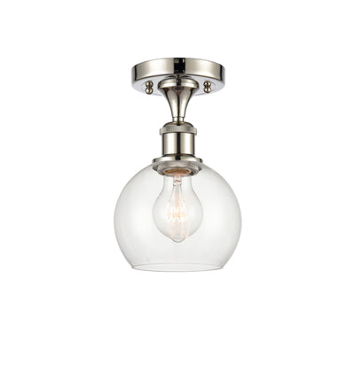 Ballston Semi-Flush Mount White Chrome