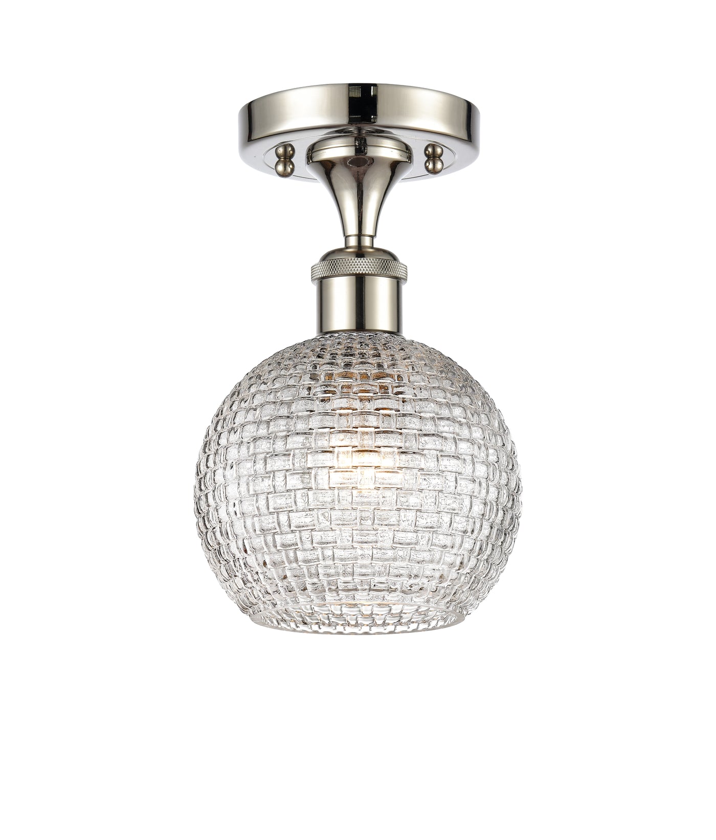 Ballston Semi-Flush Mount White Finish