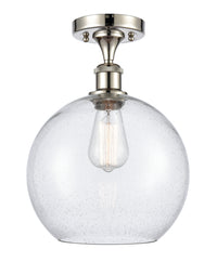 Ballston Semi-Flush Mount White Chrome Finish