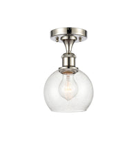 Ballston Semi-Flush Mount White Chrome