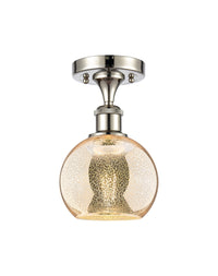 Ballston Semi-Flush Mount White Chrome