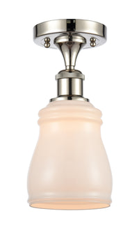 Ballston Semi-Flush Mount White Finish