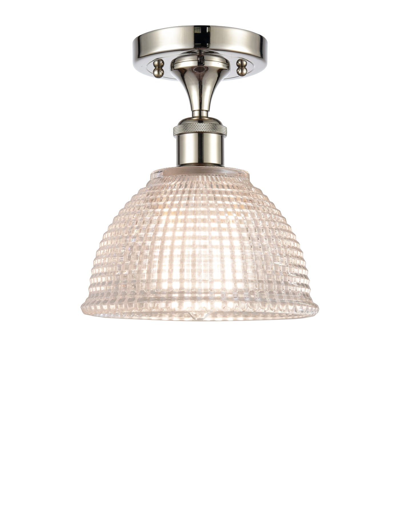 Ballston Semi-Flush Mount White Chrome
