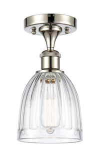 Ballston Semi-Flush Mount White Polished Chrome
