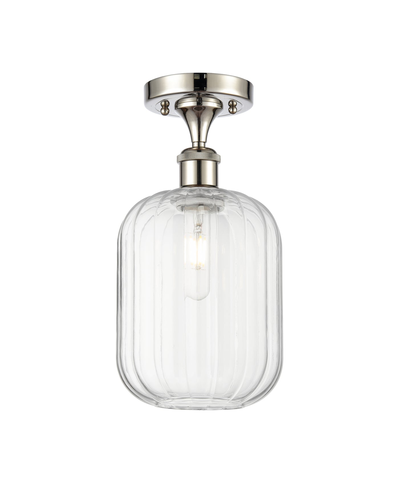 Ballston Semi-Flush Mount Brushed Nickel