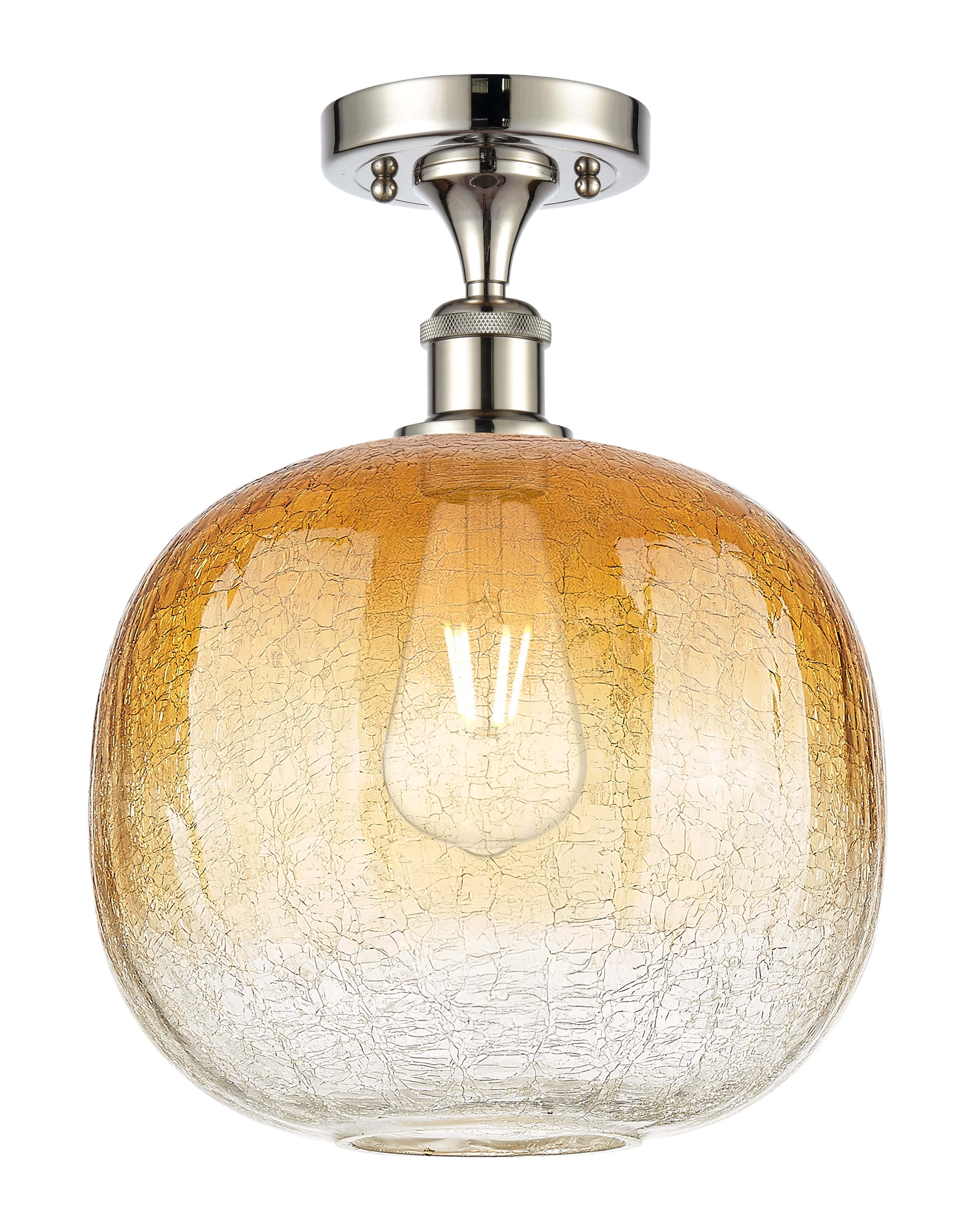 Ballston Semi-Flush Mount Satin Nickel