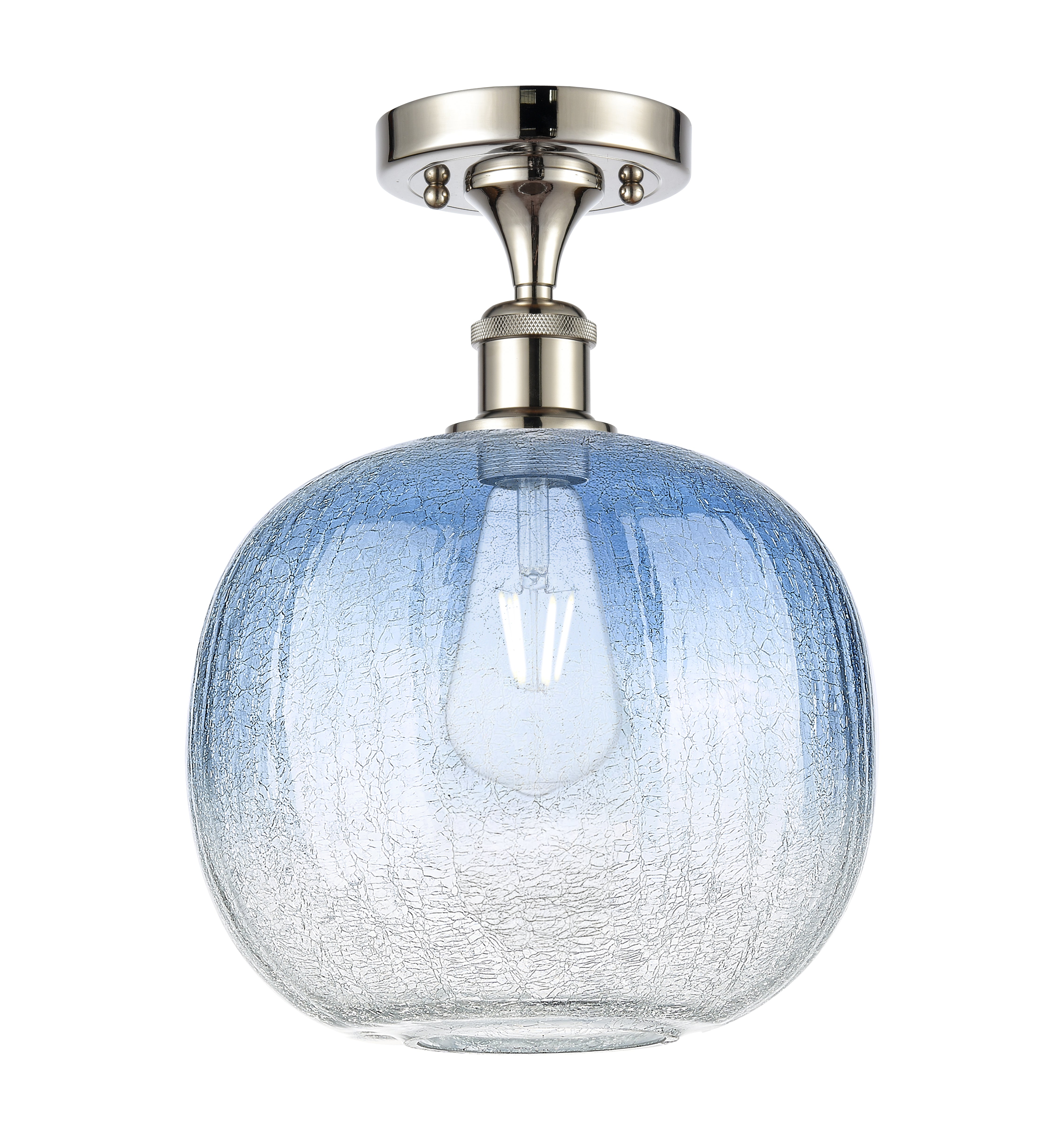 Ballston Semi-Flush Mount Satin Nickel