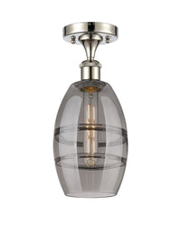 Ballston Semi-Flush Mount White Chrome